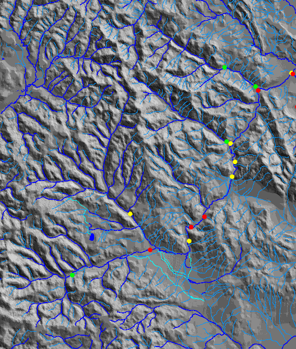 Little Prickly Pear map with water and samples 