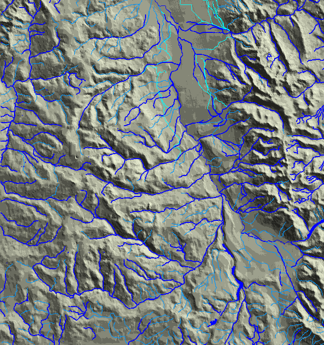 Upper Madison map with water